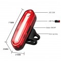 Велоліхтар задній AQY-096 USB